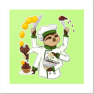 COMMISSIONS | Chef sloth Posters and Art